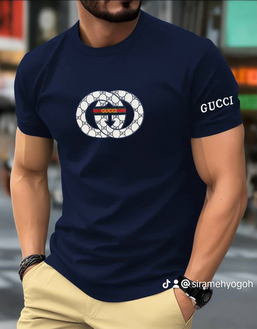 Iconic Blue Logo T-Shirt for Men