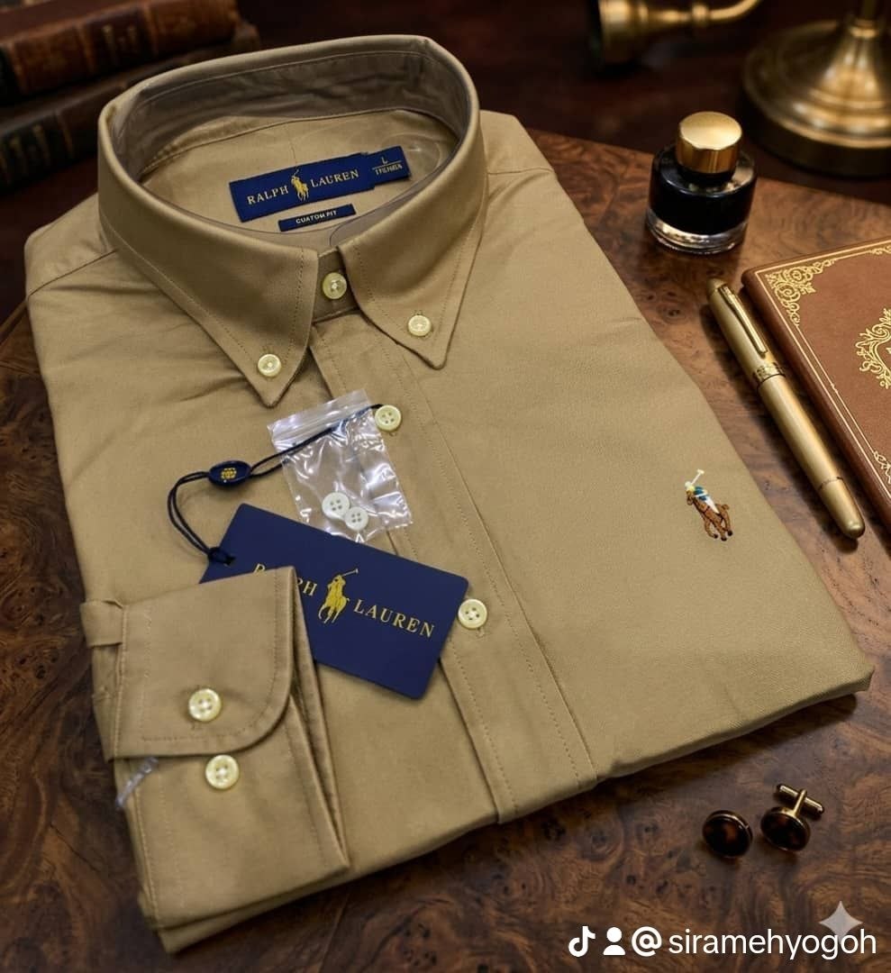 Versatile Tan Long-Sleeve Shirt for Smart-Casual Wear