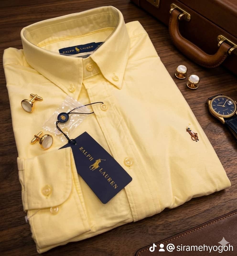 Classic Fit Tan Long-Sleeve Shirt for Men