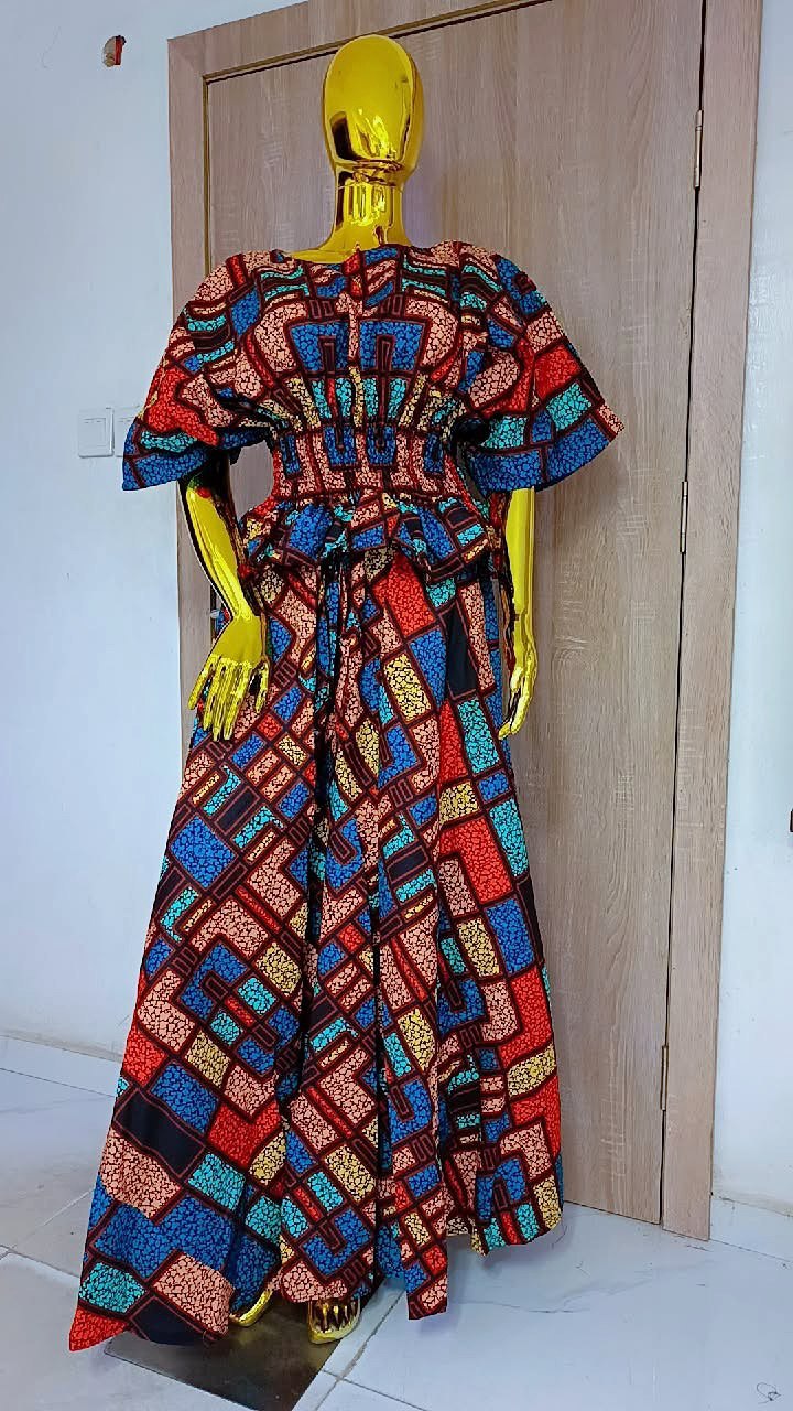 Vibrant Abstract Print Native Set Women Up and Down