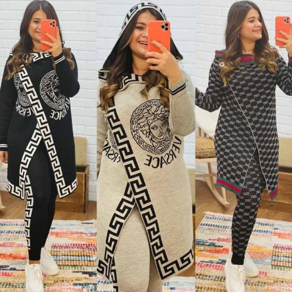 Luxury-Inspired Long-Line Tunic & Leggings Set