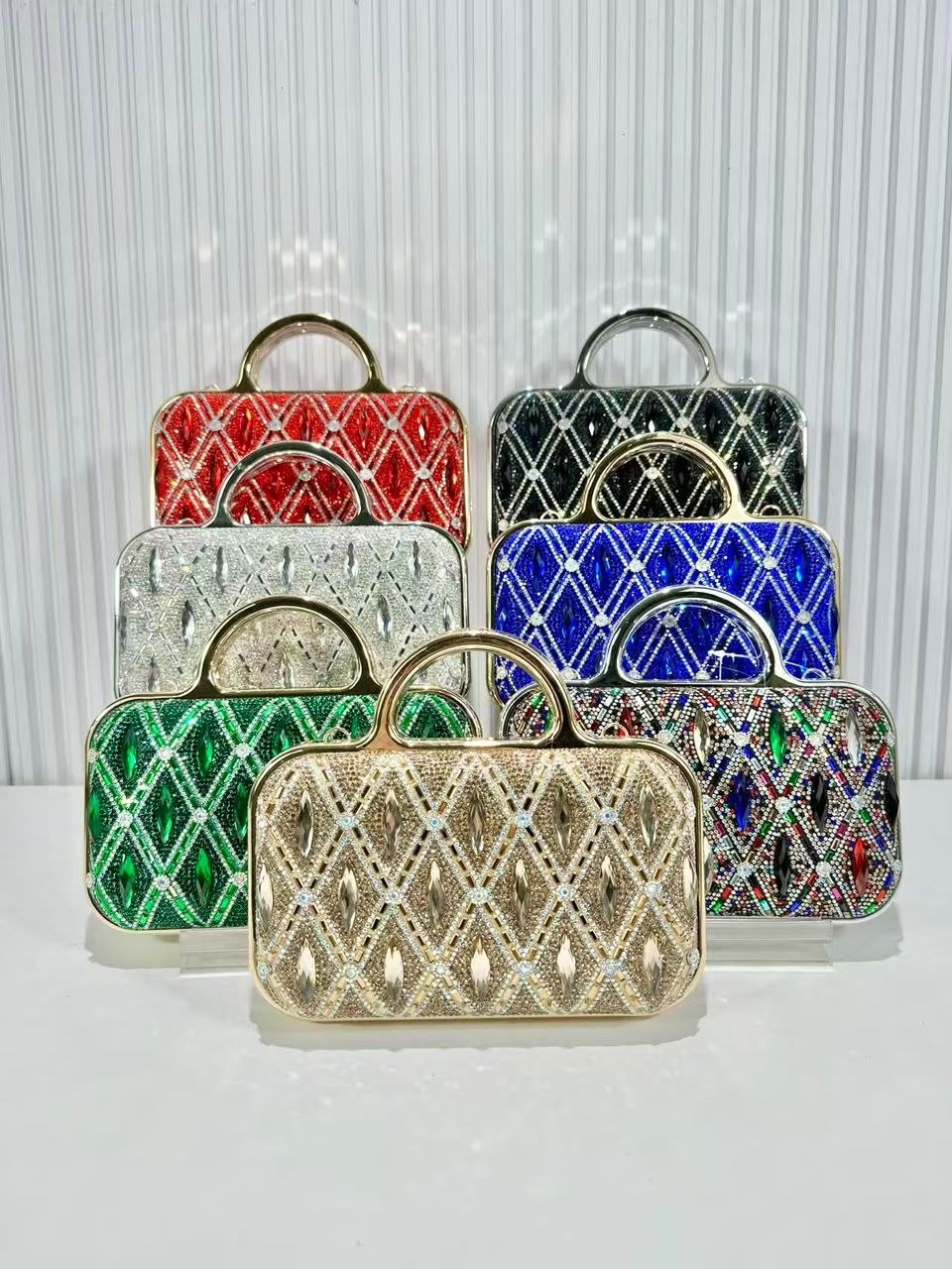 Crystal Rhinestone Hard Shell Evening Purse Collection
