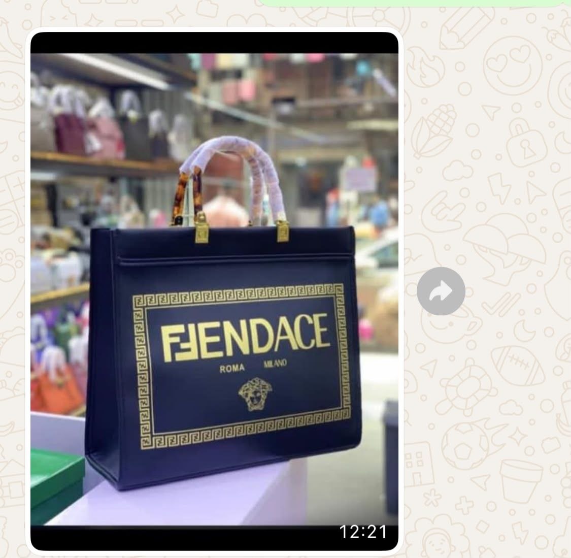 Fendace ROMA MILANO Tote Bag