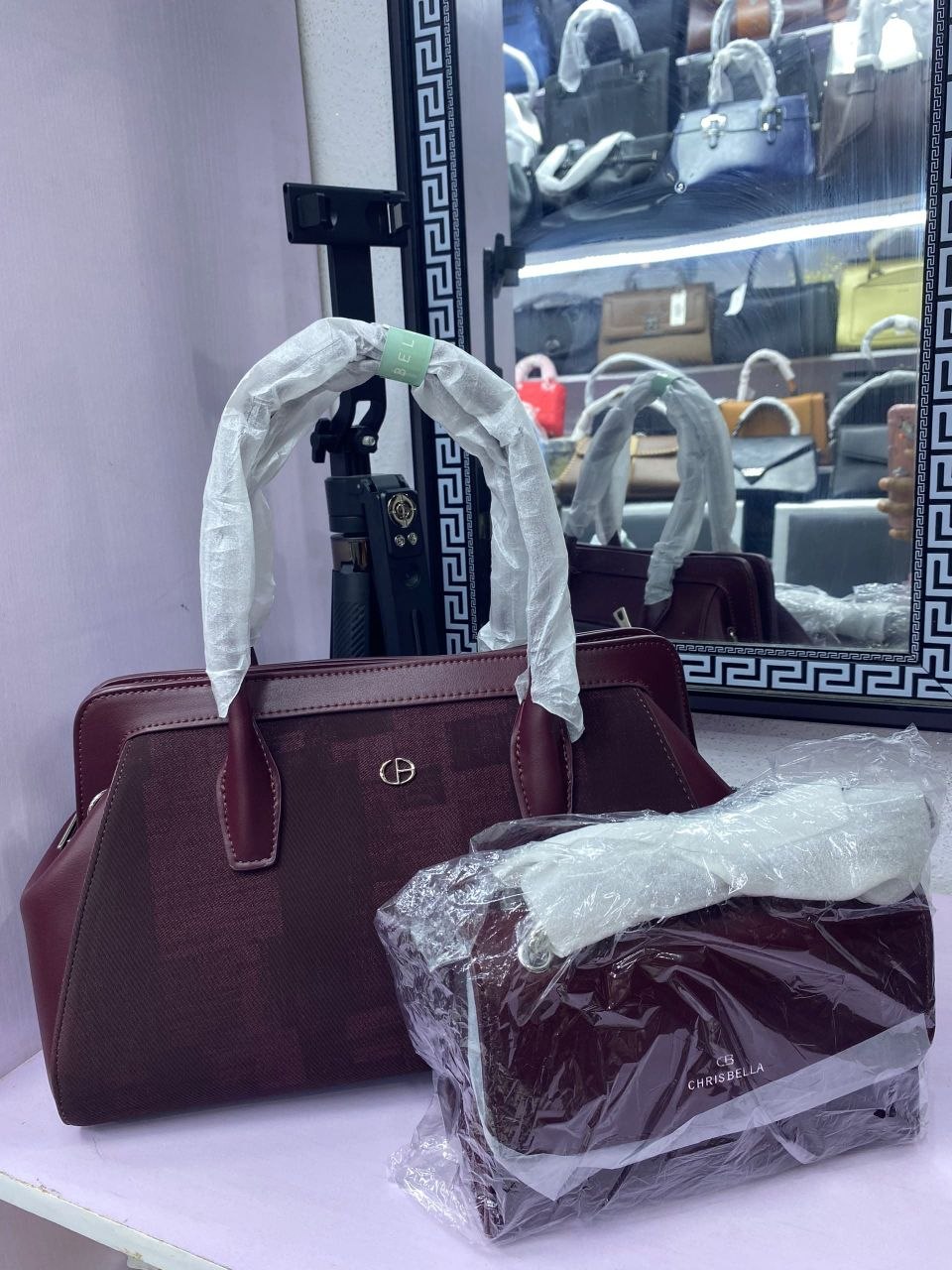 CHRISBELLA 2-in-1 Executive & Leatherette Satchel Set