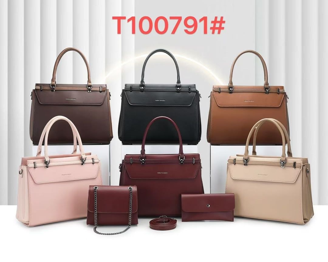 3-Piece Work Satchel & Purse Collection