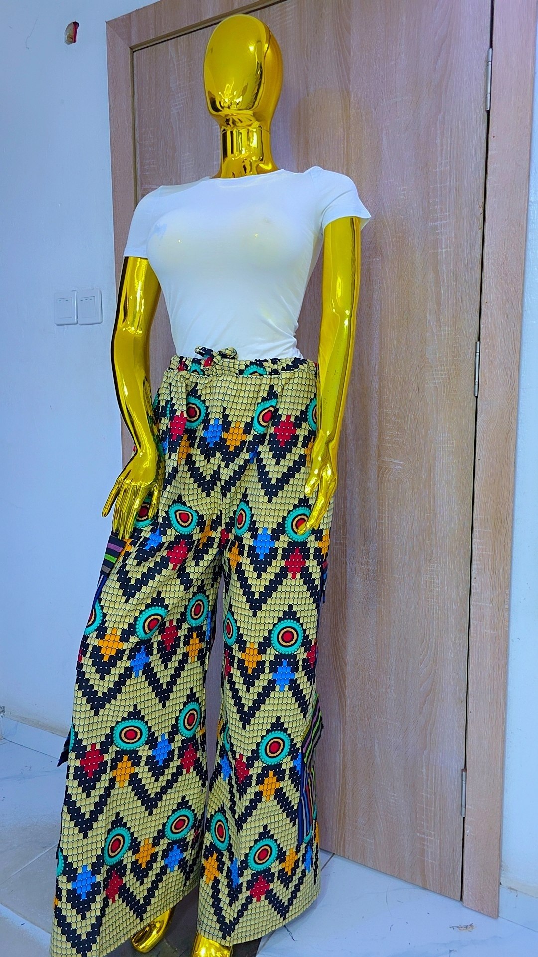 Premium African Print Palazzo Trousers