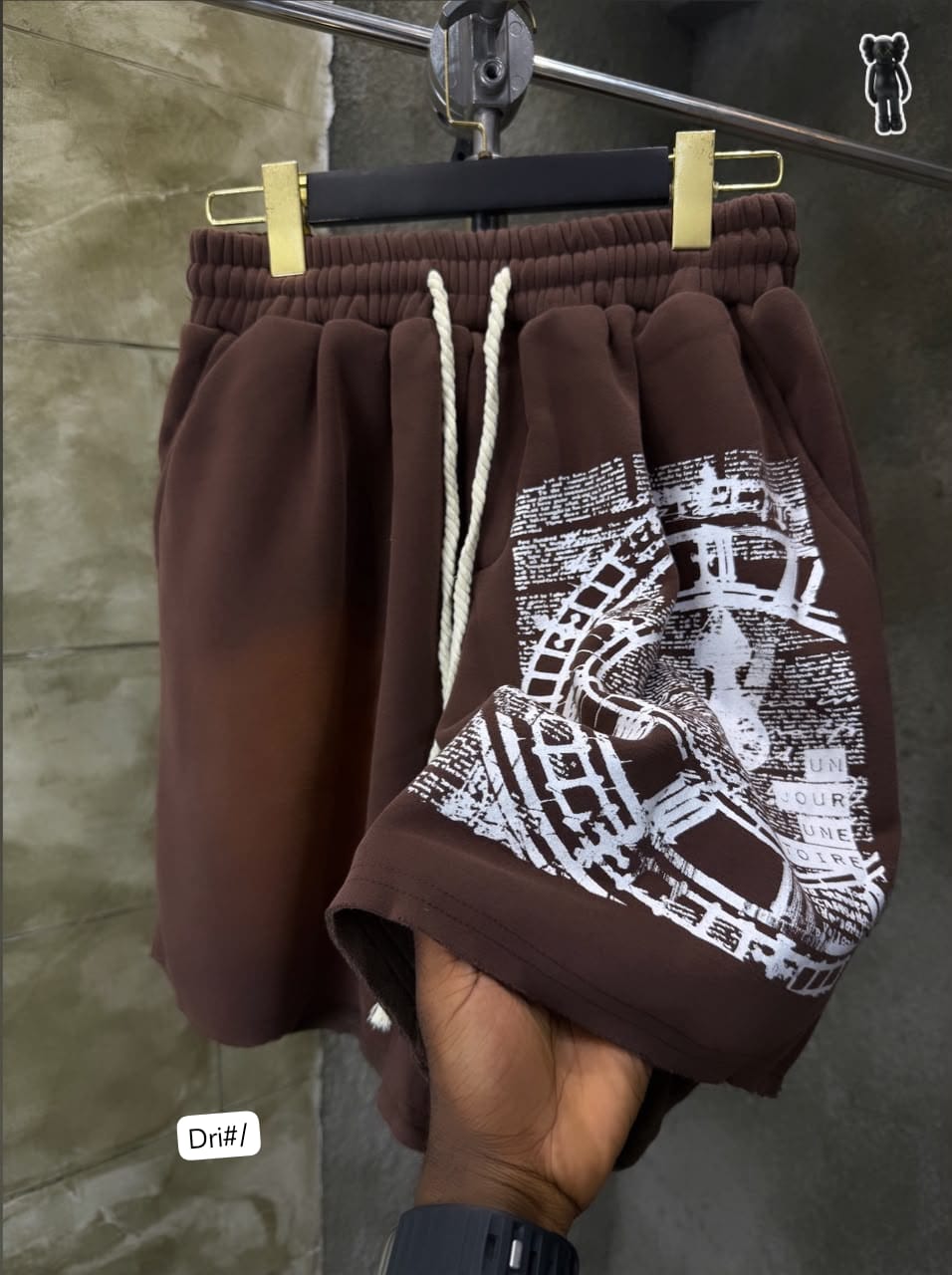 Luxury Espresso Brown Heavyweight Fleece Shorts