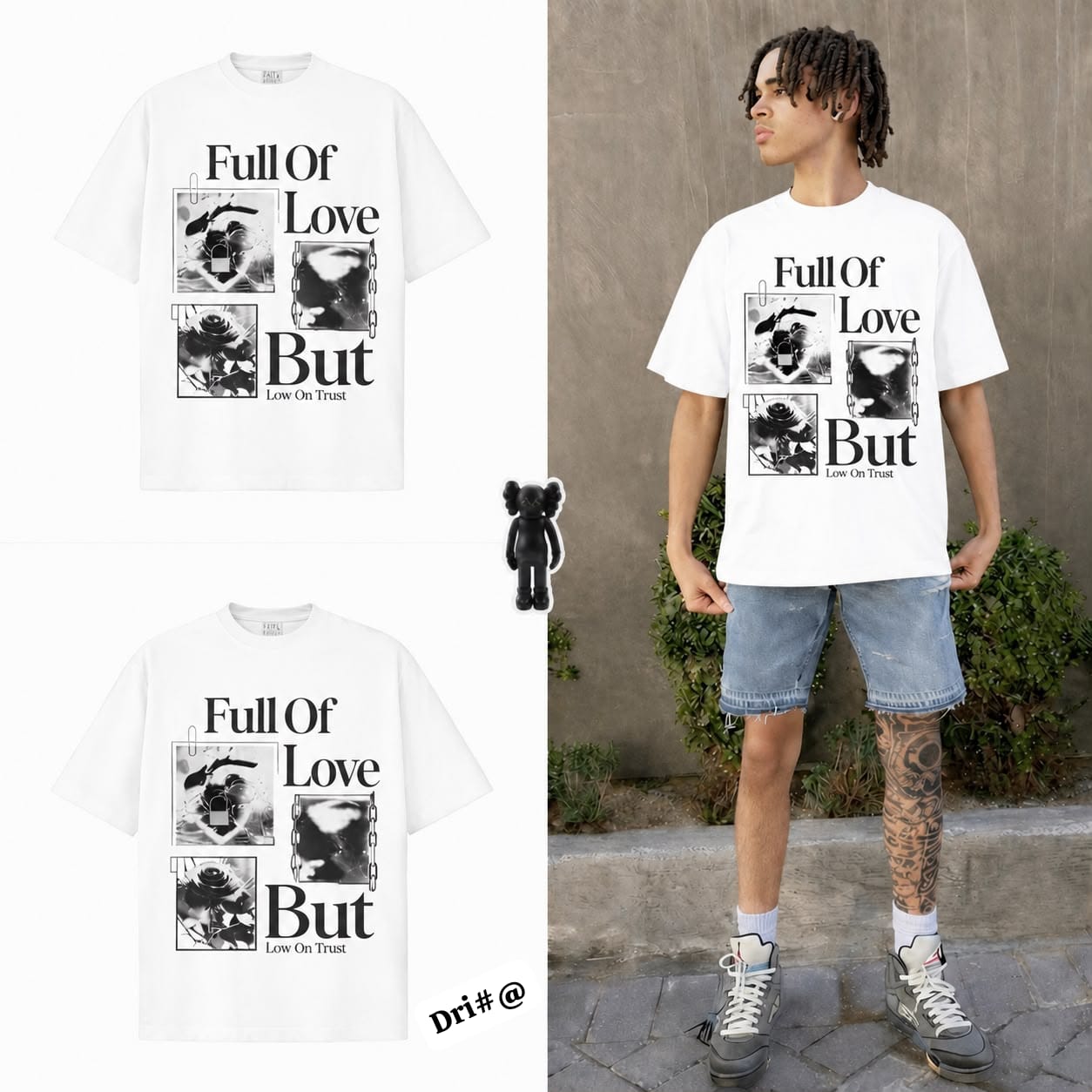 Premium Y2K Dreadlock Character Graphic Tee