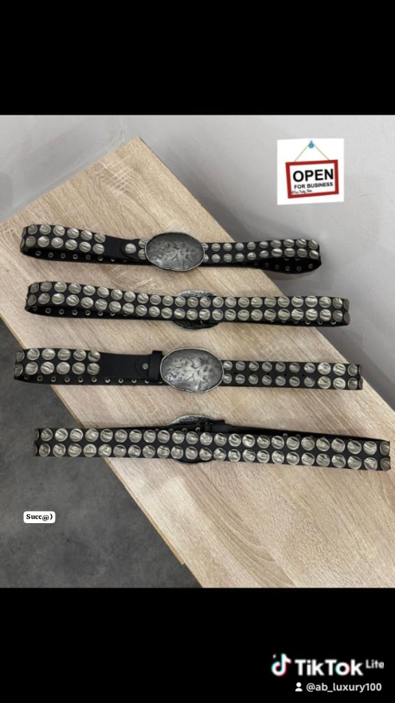 Premium Men's Y2K Heavy Metal Studded Belt