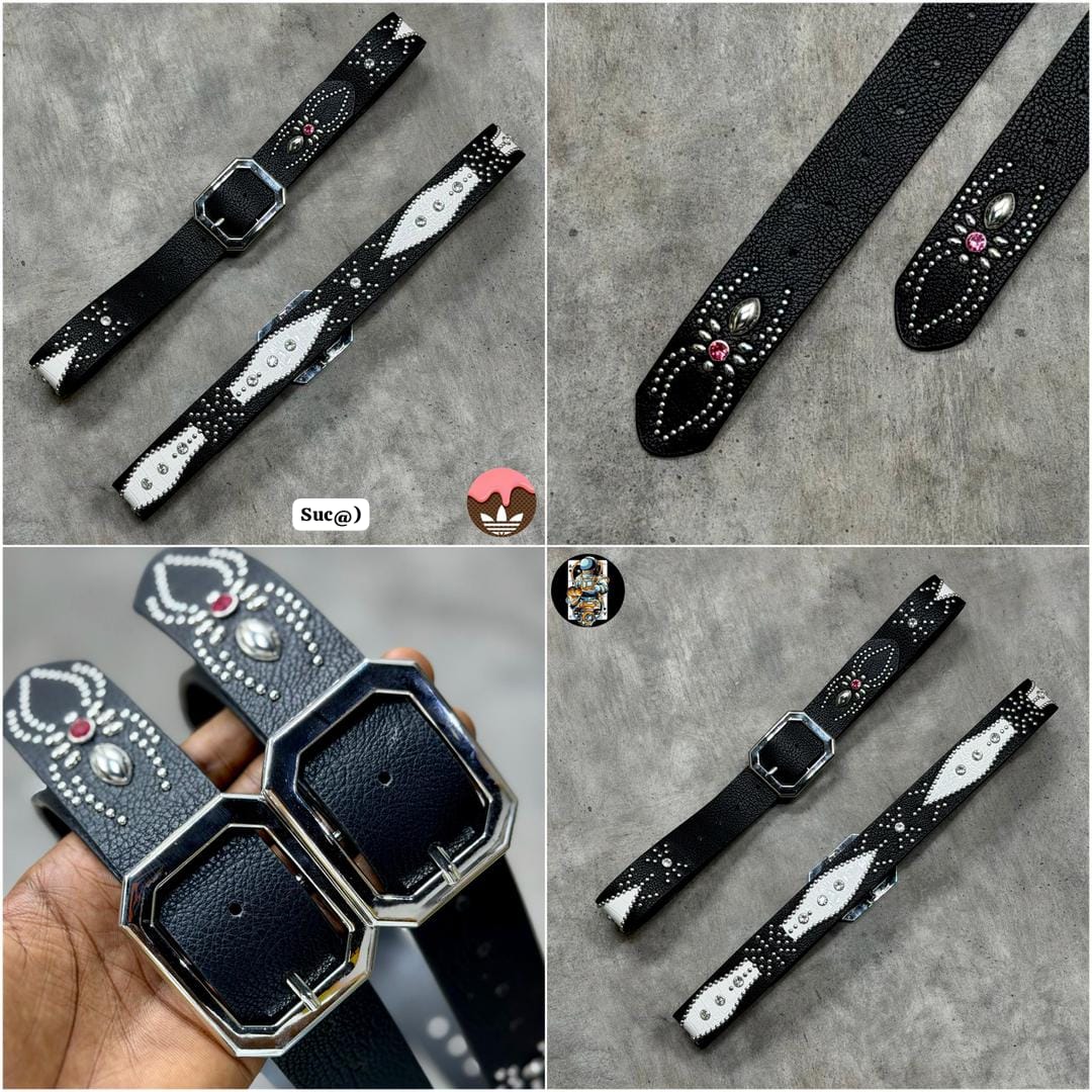 Vintage Harajuku Geometric Rivet Streetwear Belt