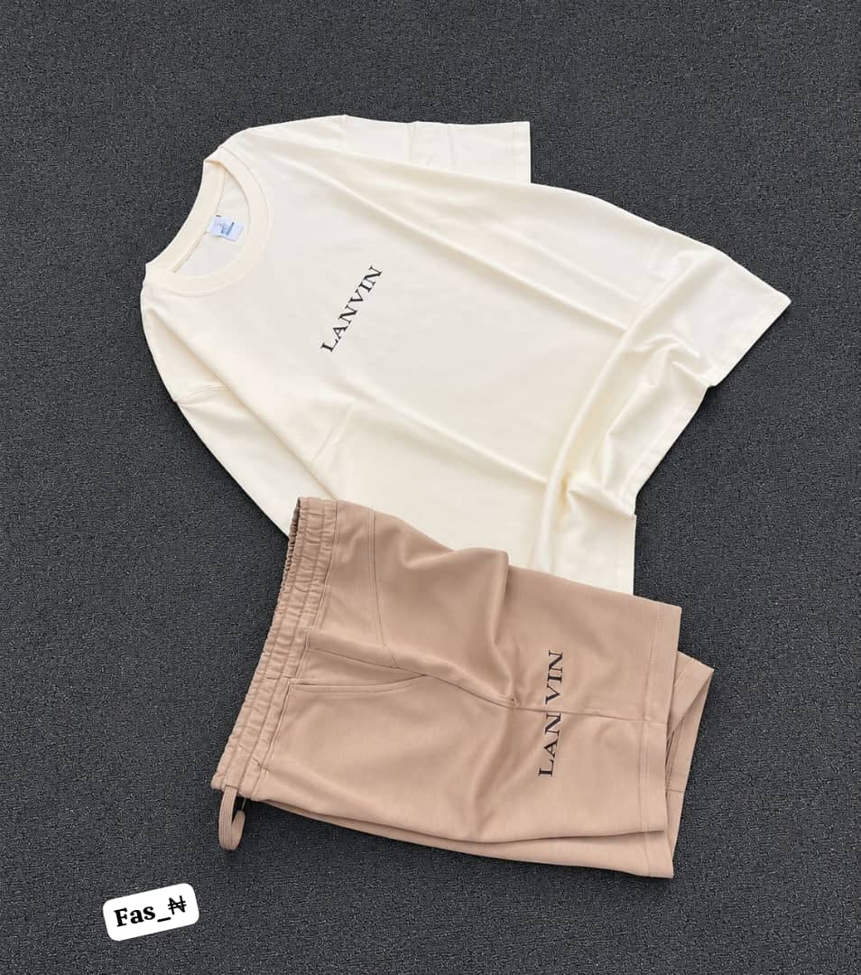 Premium Men’s LANVIN Two-Piece Shorts Set