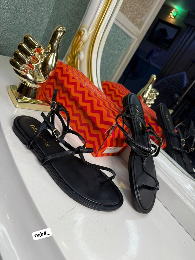 D&G Beauty Premium Minimalist Strappy Flat Sandals