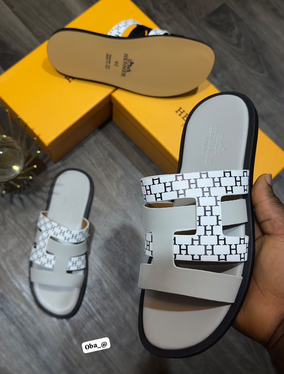 Hermès Style Izmir Premium Dual-Strap Leather Sandals