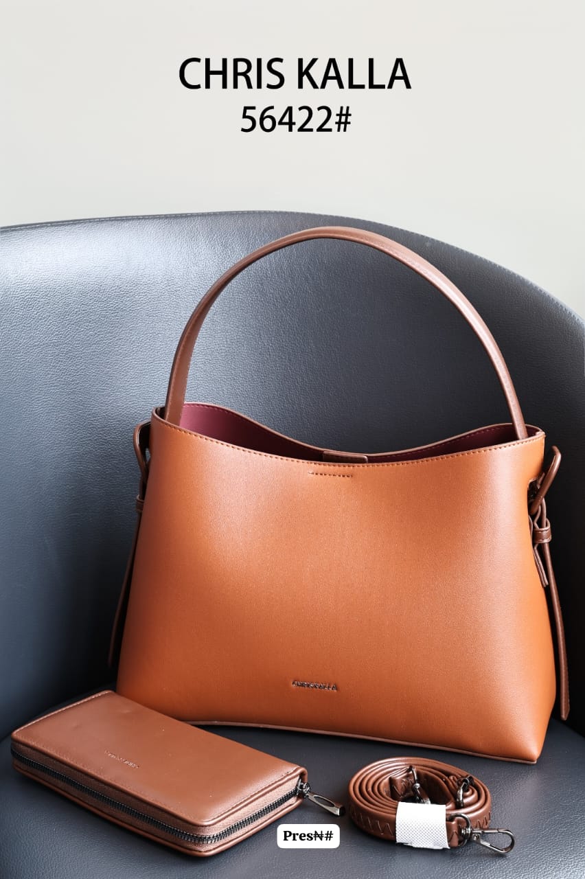 Premium Women's Minimalist Smooth Leather Hobo Bag