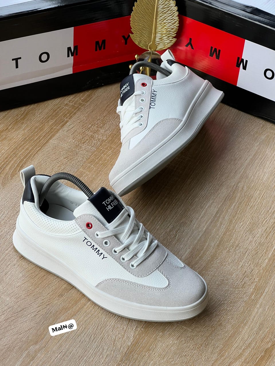 Tommy Hilfiger Men’s Casual Leather and Suede Low-Top Sneakers - Image 2