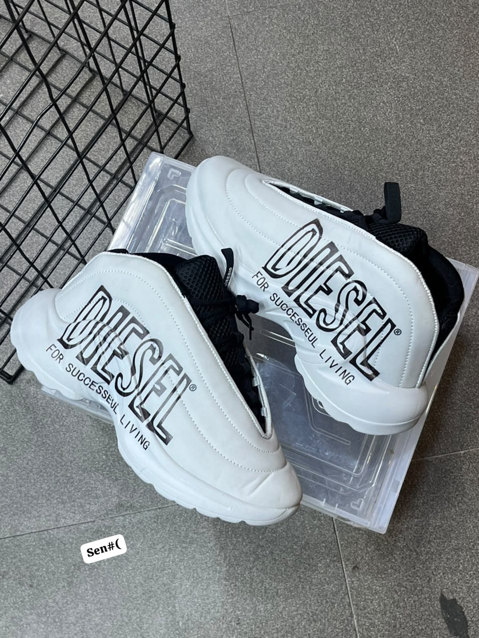 DIESEL Chunky Platform High-Top Streetwear Trainers