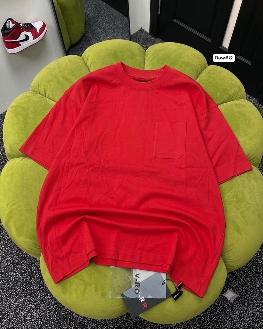 Premium Orange Oversized Pocket T-Shirt