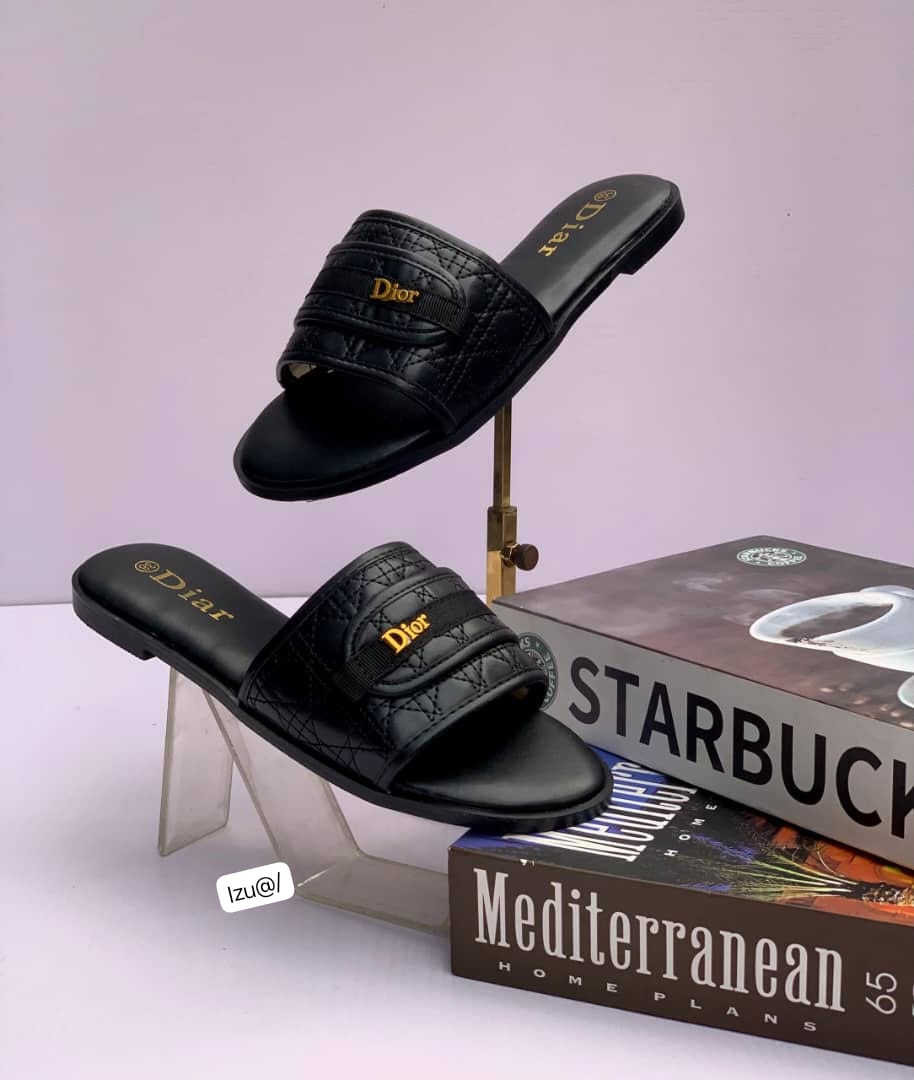 Premium Women’s Quilted Matte Slide Sandals - Image 2
