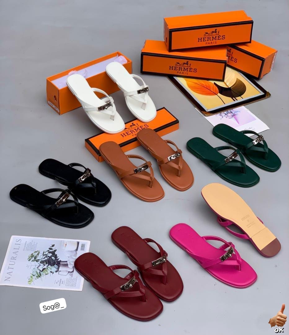 Hermès Paris Women’s Luxury Flat Thong Sandals