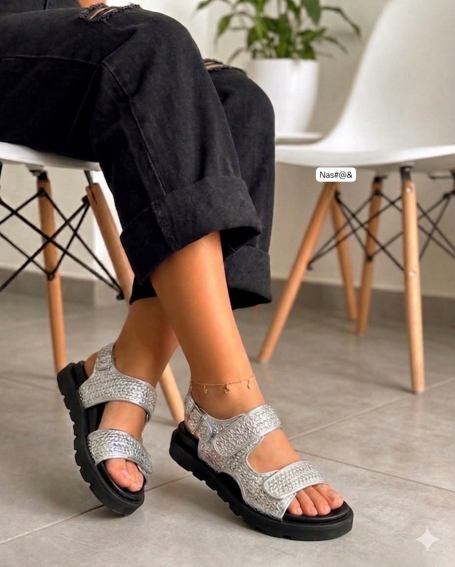 Premium Women’s Woven Dual-Strap Platform Sandals - Image 2