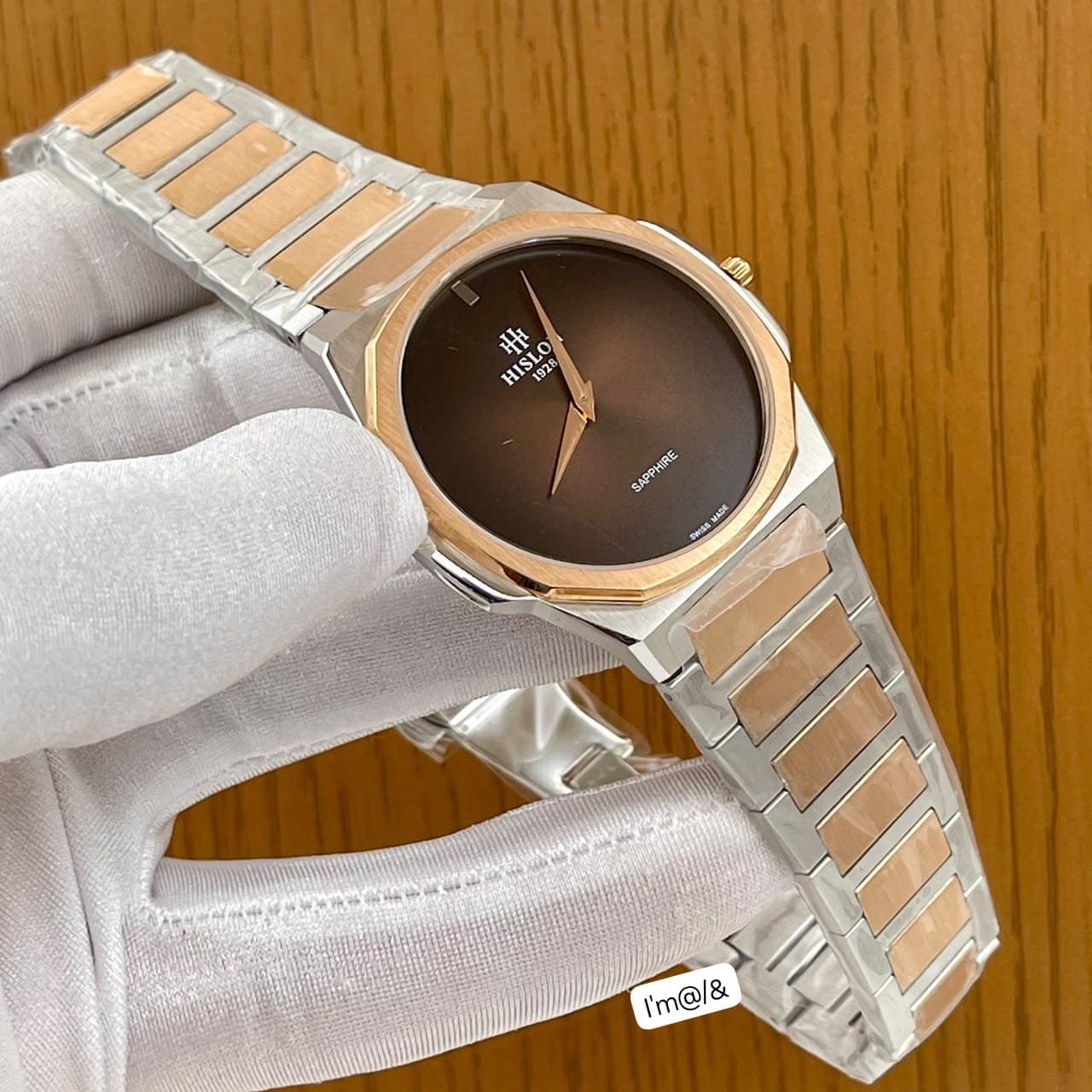HISLON Luxury Men’s Two-Tone Swiss Precision Watch - Image 3
