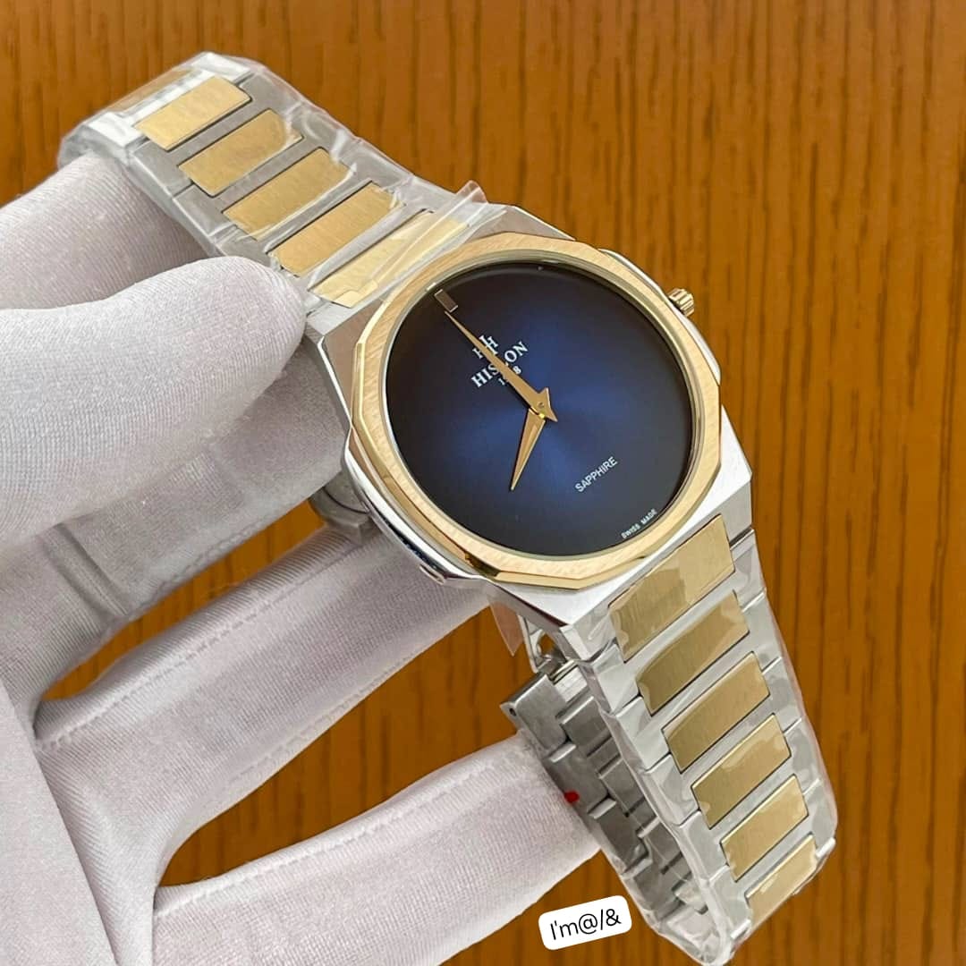 HISLON Luxury Men’s Two-Tone Swiss Precision Watch
