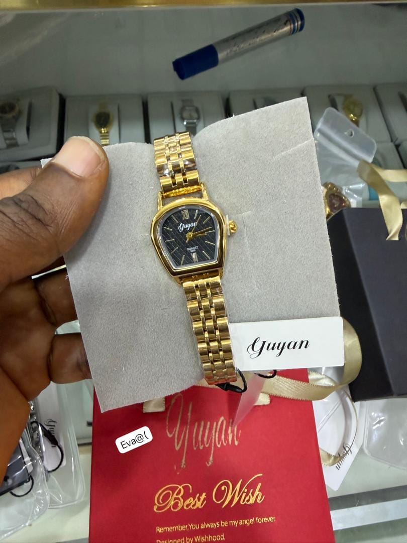 Guyan Luxury Women’s Gold Tonneau Watch - Image 2