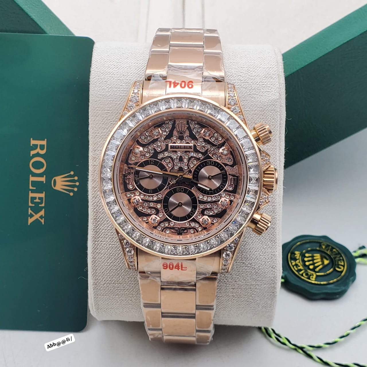 Rolex Cosmograph Daytona Rose Gold "Eye of the Tiger" Luxury Watch - Image 2
