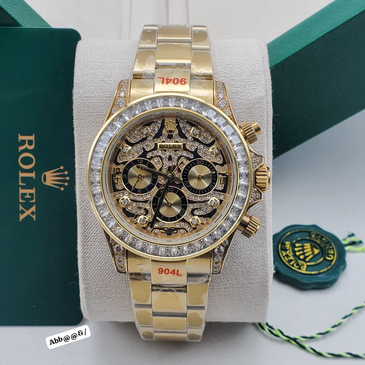 Rolex Cosmograph Daytona Rose Gold "Eye of the Tiger" Luxury Watch - Image 3