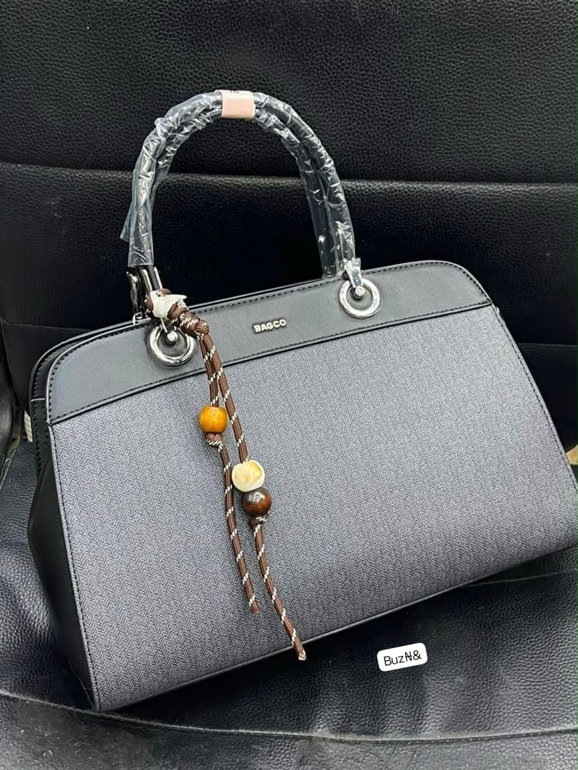 Premium BAGCO 2-Piece Herringbone Satchel Set - Image 2