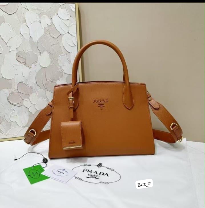 Premium Saffiano Leather Structured Top-Handle Satchel