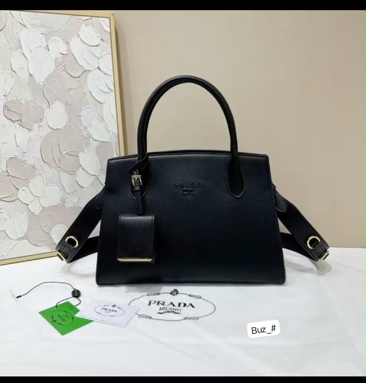 Premium Saffiano Leather Structured Top-Handle Satchel - Image 3