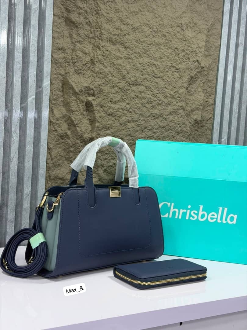 Premium Chrisbella 2-Piece Handbag & Wallet Set