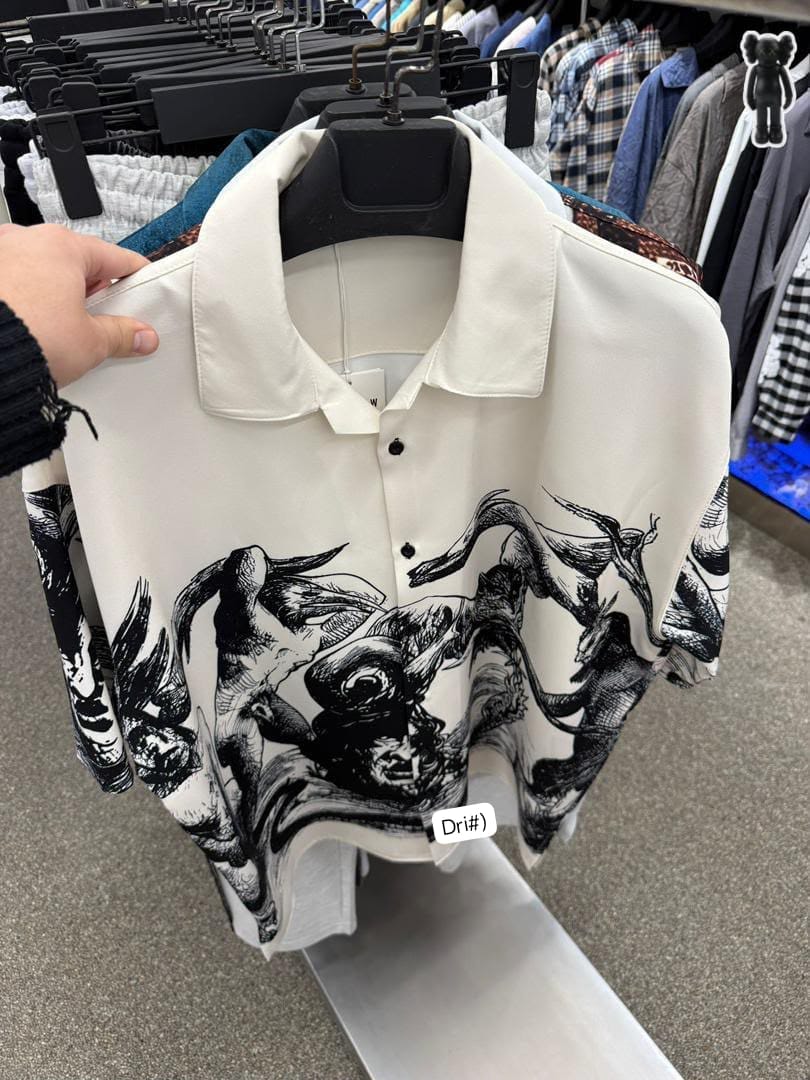 Men's Premium Goya Surrealist Graphic Camp Collar Shirt