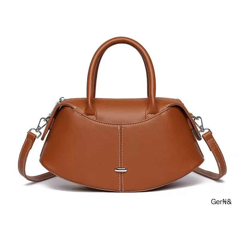 Women's Premium Curved Dumpling Top-Handle Bag - Image 2