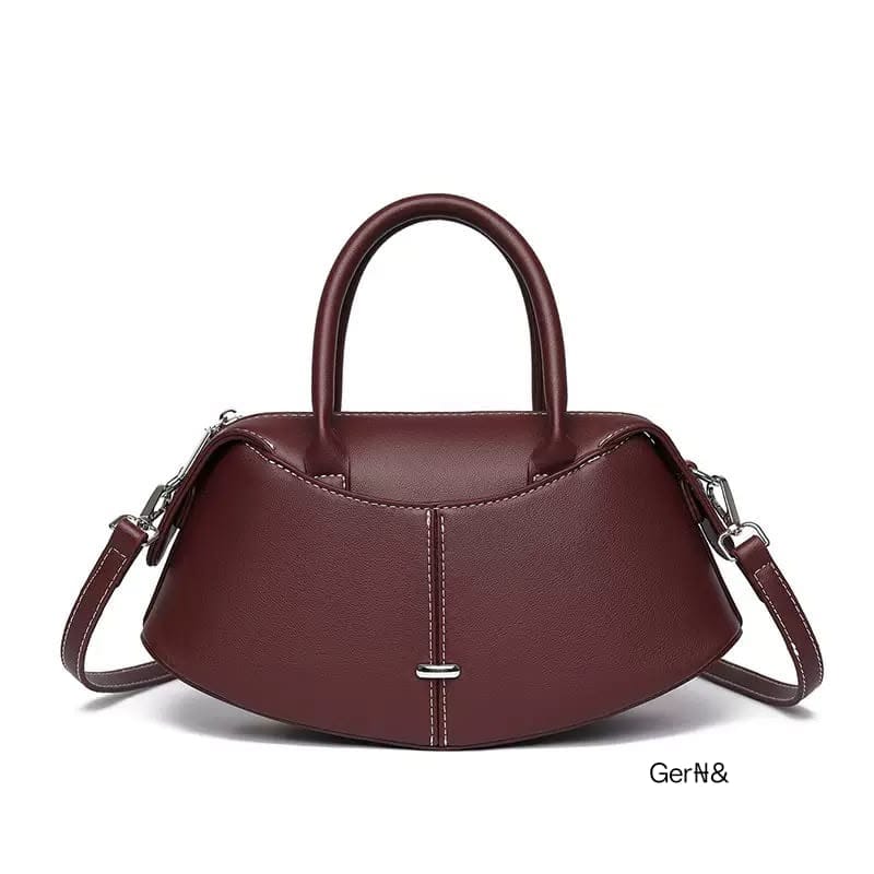 Women's Premium Curved Dumpling Top-Handle Bag