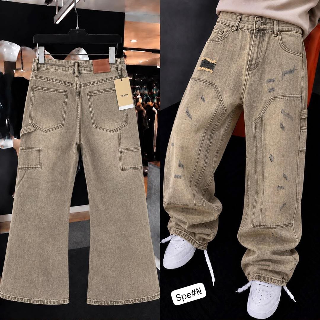 Men's Premium Distressed Carpenter Baggy Jeans