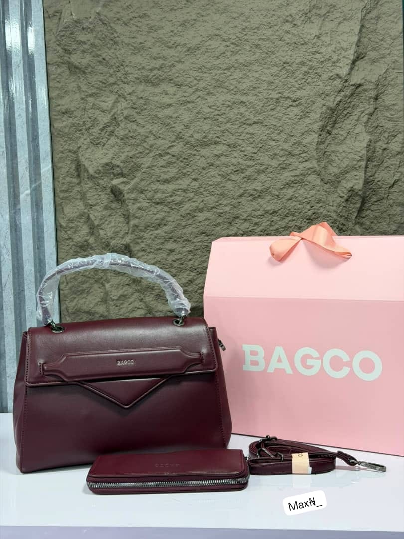 BAGCO Women's Premium 3-in-1 Structured Trapeze Handbag Set - Image 2