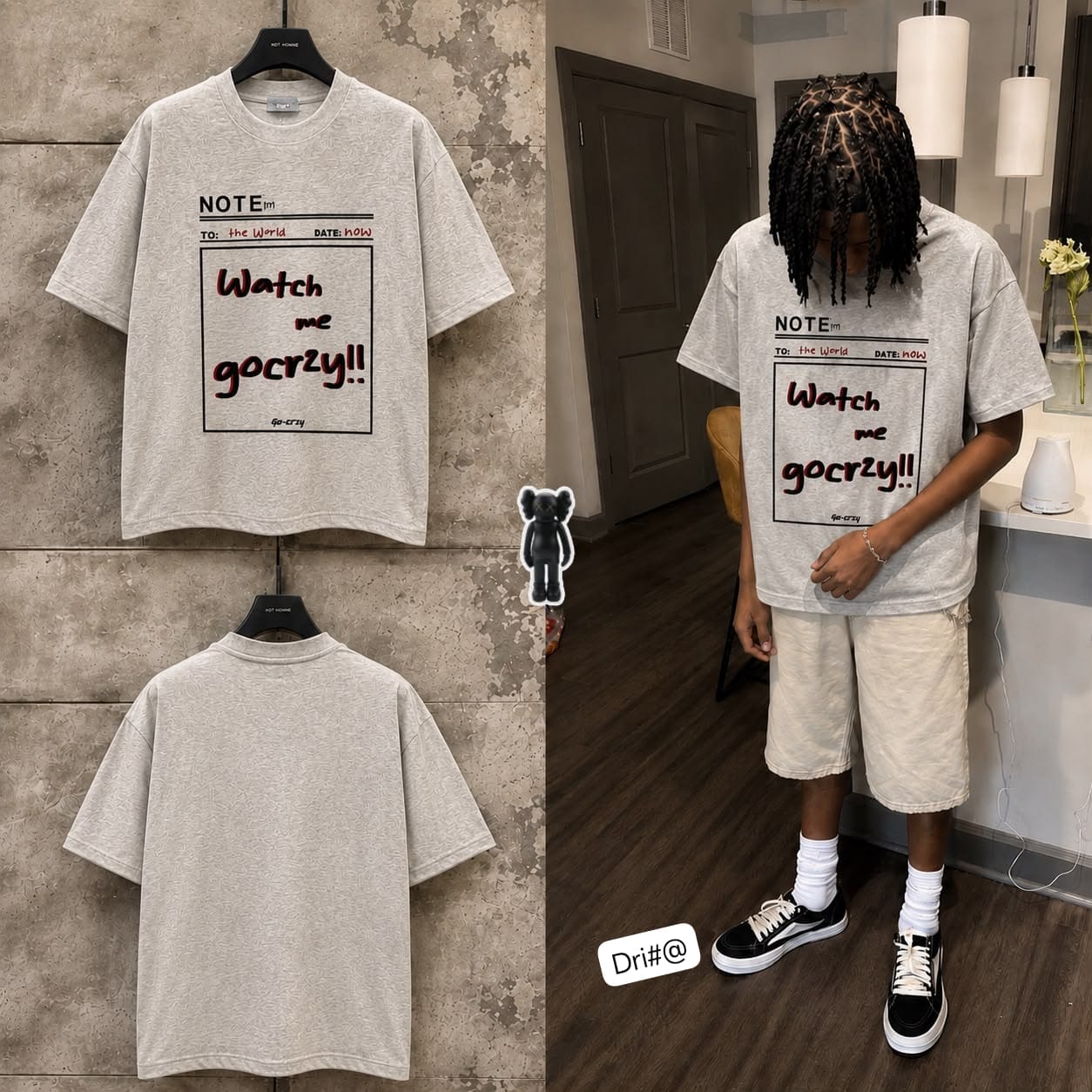 Men’s Premium Heather Graphic Oversized T-Shirt