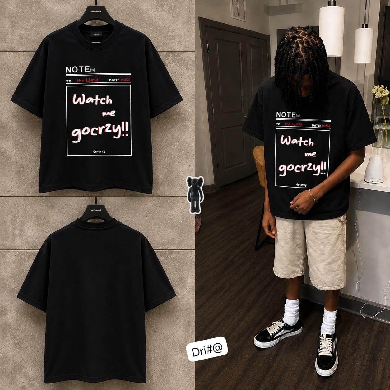 Men’s Premium Heather Graphic Oversized T-Shirt - Image 2
