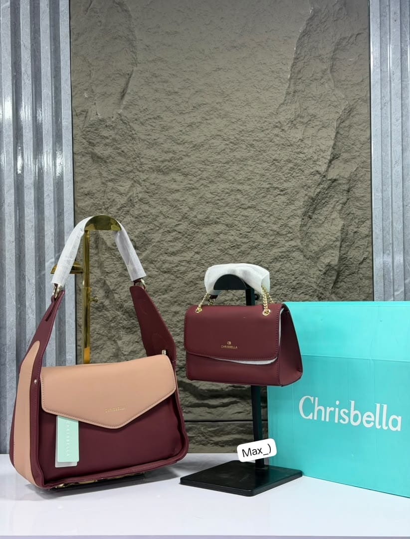 Chrisbella Elegant 2-Piece Shoulder and Crossbody Handbag Set - Image 2