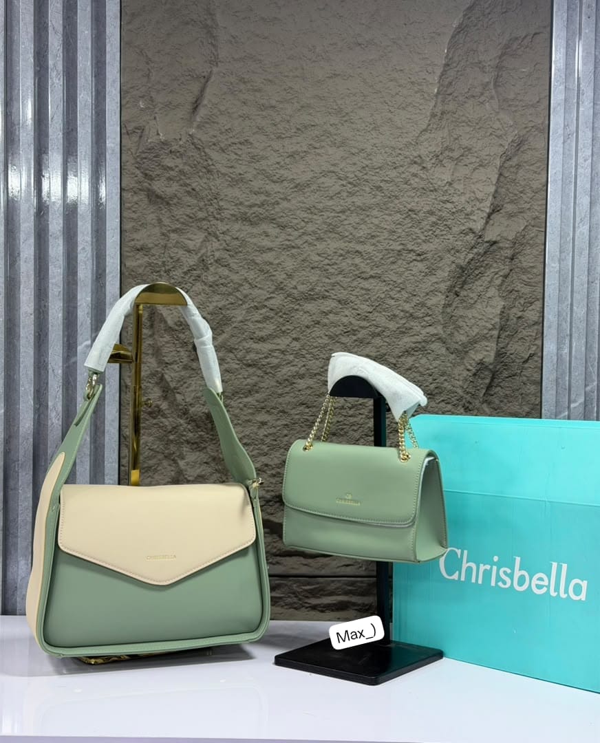 Chrisbella Elegant 2-Piece Shoulder and Crossbody Handbag Set