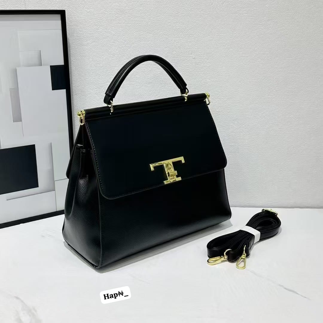Premium Leather Top-Handle Trapeze Handbag for Women - Image 3