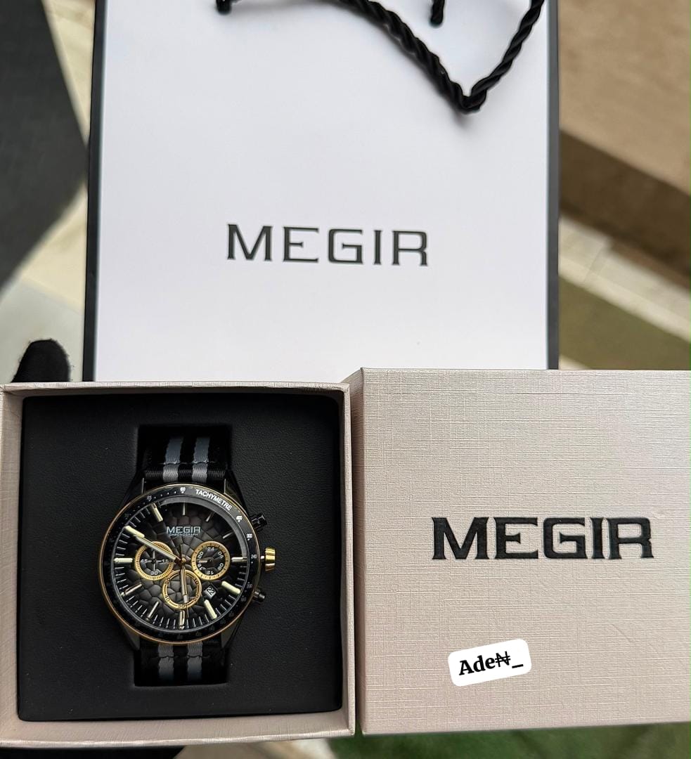 Megir Men's Tactical Sports Chronograph Watch
