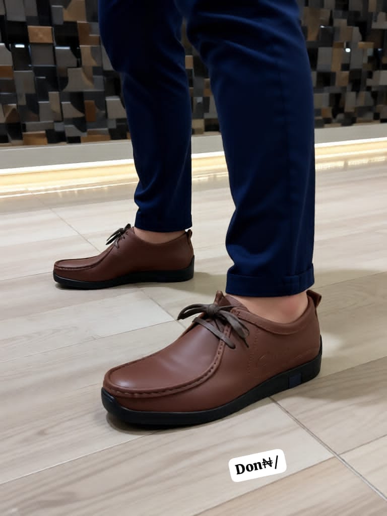 Men’s Genuine Leather Casual Wallabee Derby Shoes