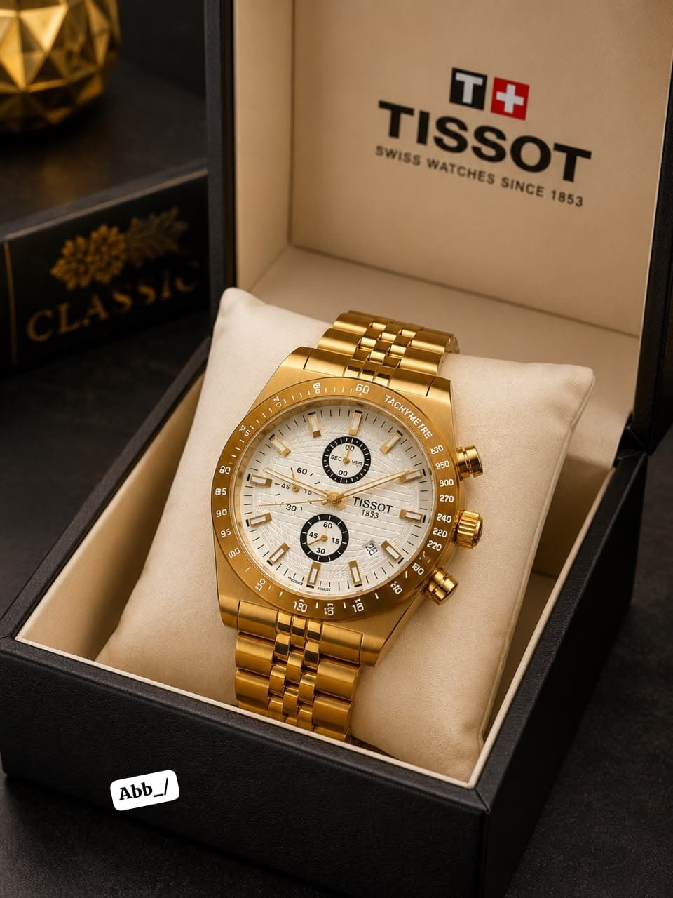 Luxury Tissot Gold-Tone Men's Chronograph Watch - Image 3