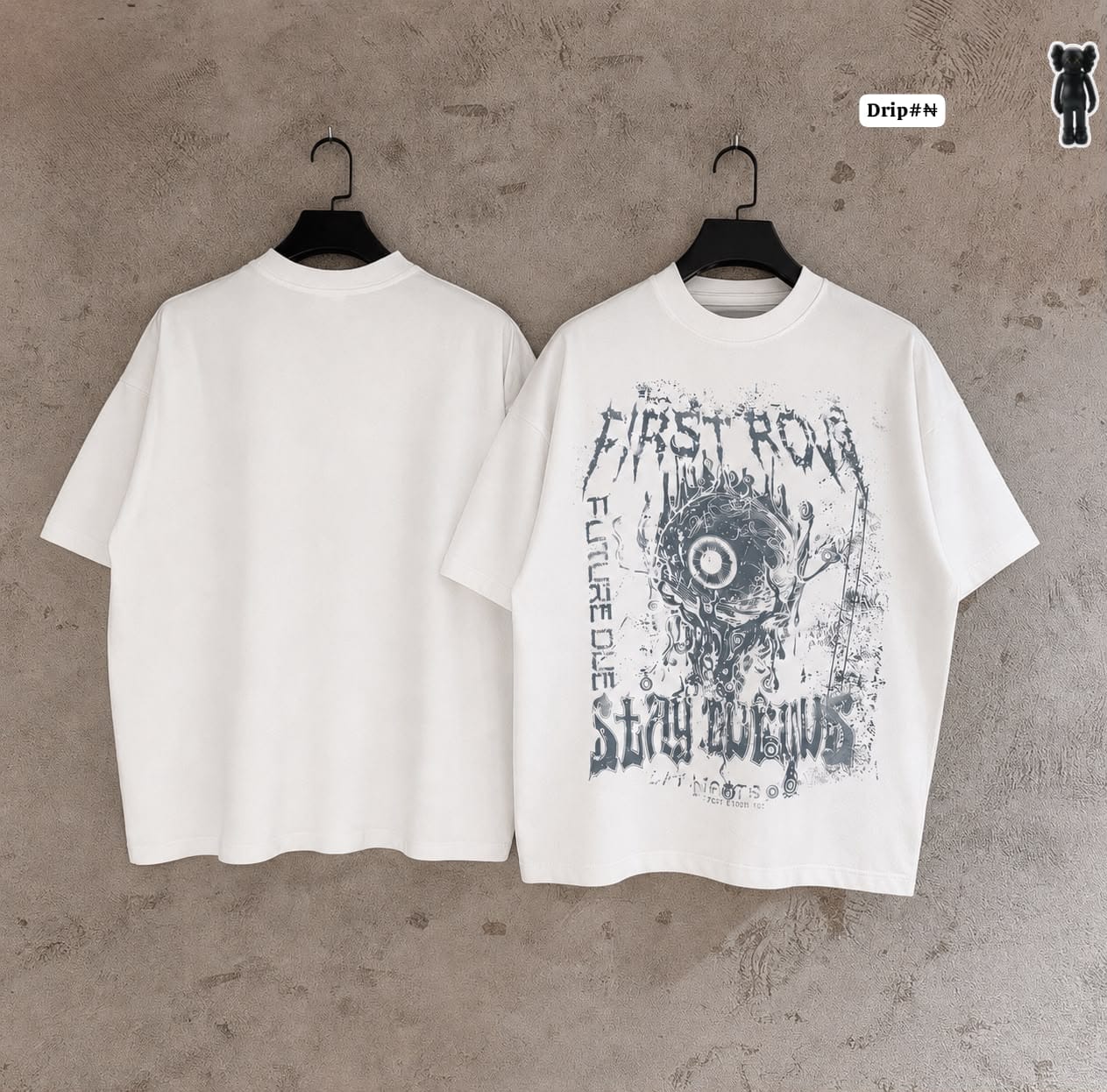 Men's First Row Vintage White Graphic Tee