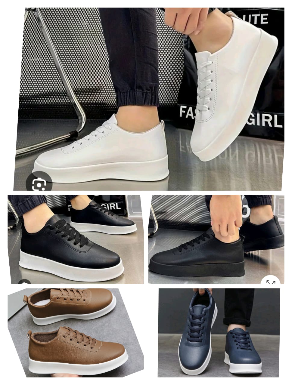 Classic Thick-Sole Casual Sneakers for Men