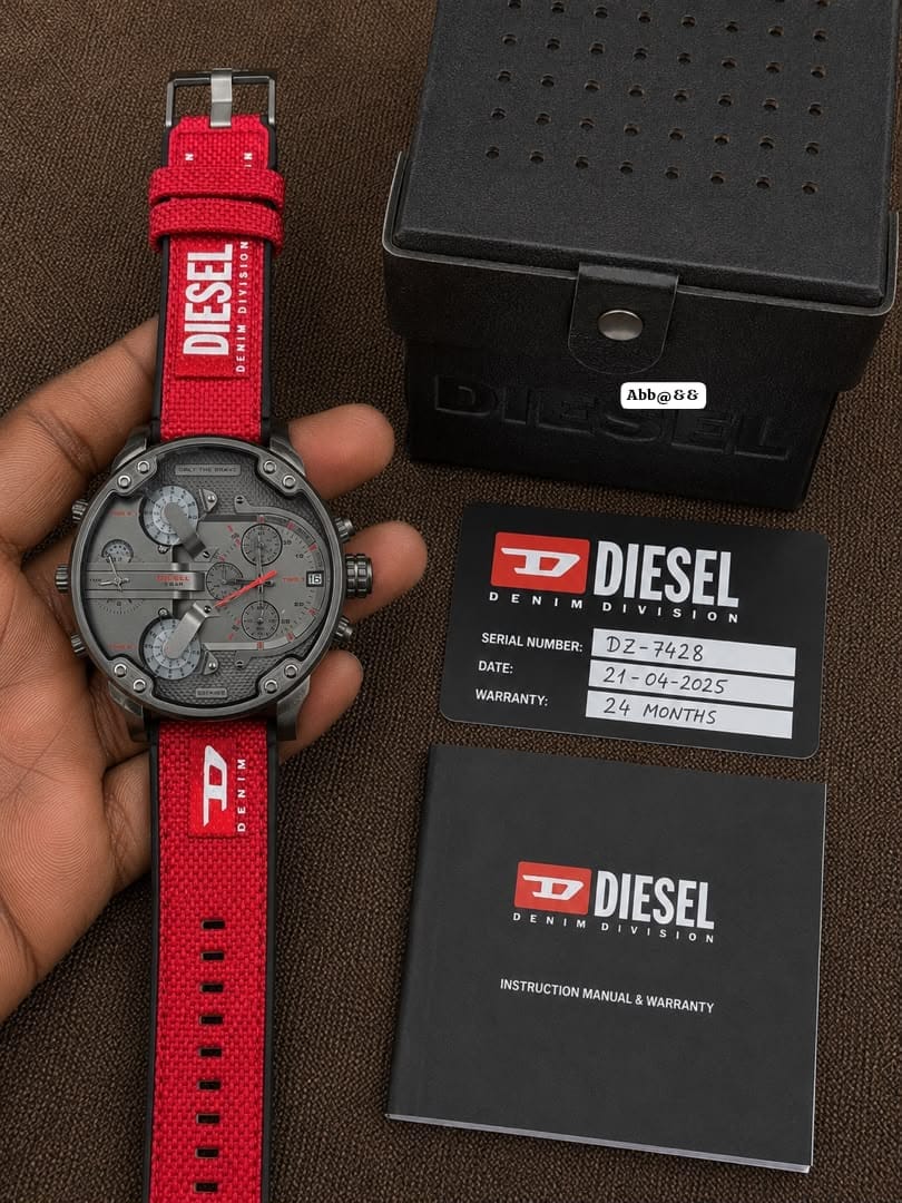 Diesel "Mr. Daddy 2.0" Men's Oversized Four-Time-Zone Watch - Image 2