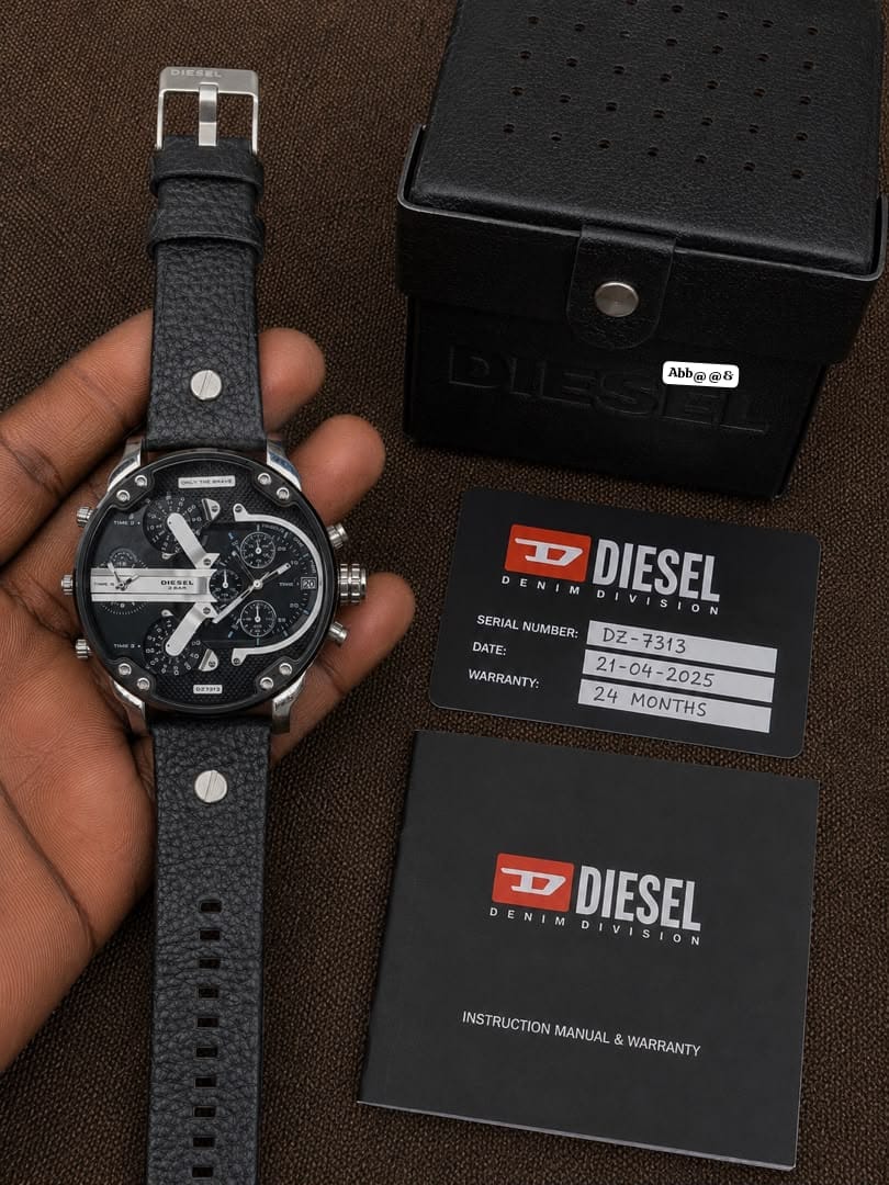 Diesel "Mr. Daddy 2.0" Men's Oversized Four-Time-Zone Watch